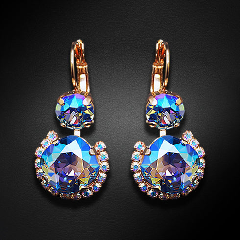 Komplektas "Klaris VI (Šviesiai safyro blizgesys)" su Swarovski™ kristalais